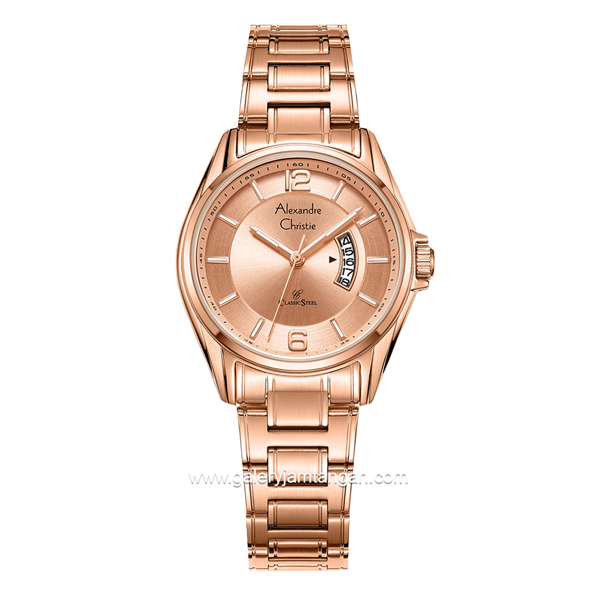 Alexandre Christie AC 8684 LD Rosegold Stainless Steel