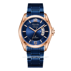 Alexandre Christie AC 8684 MD Blue Rosegold Stainless Steel