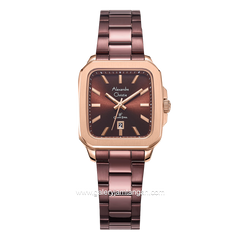 Alexandre Christie AC 8687 LD Brown Rosegold Stainless Steel