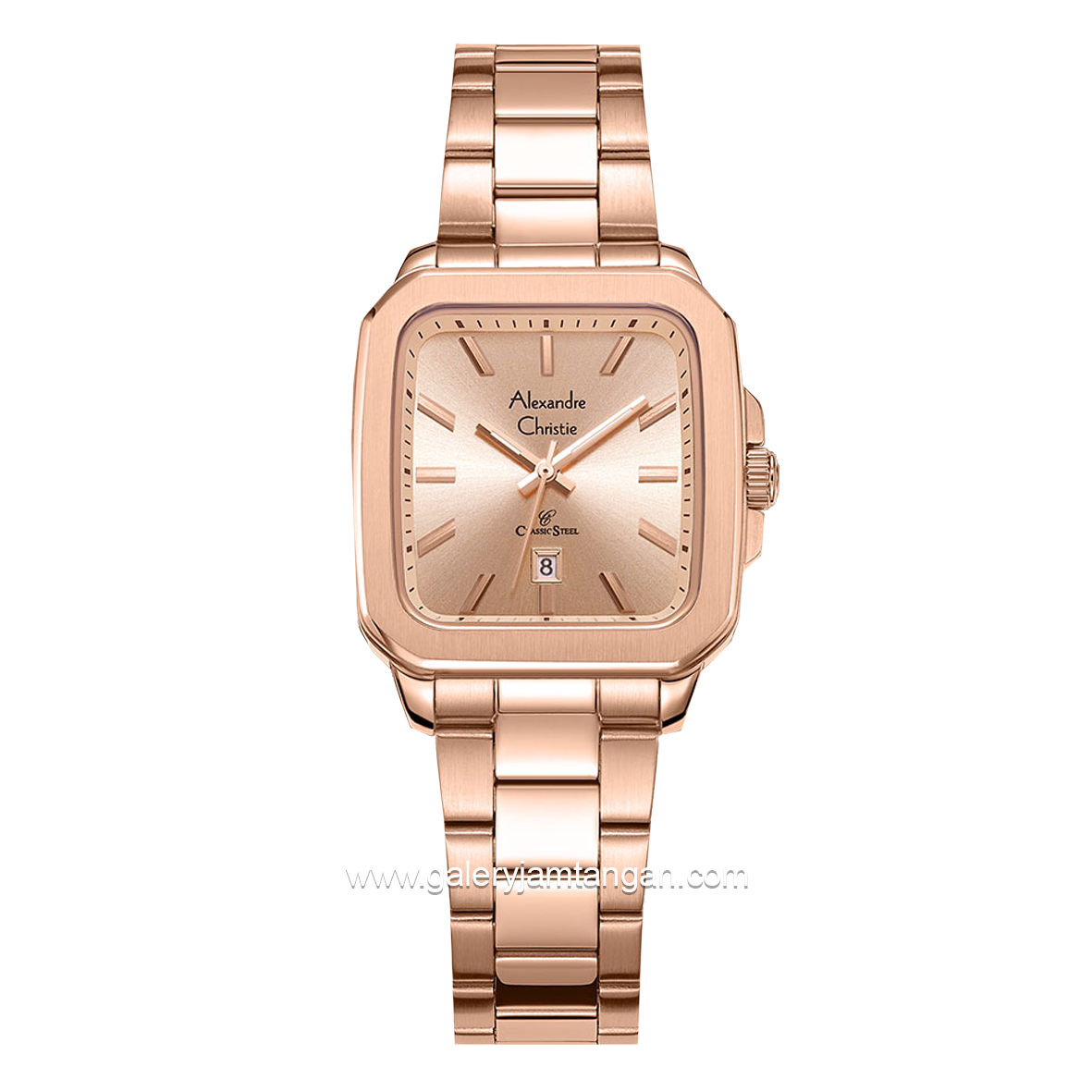Alexandre Christie AC 8687 LD Full Rosegold Stainless Steel