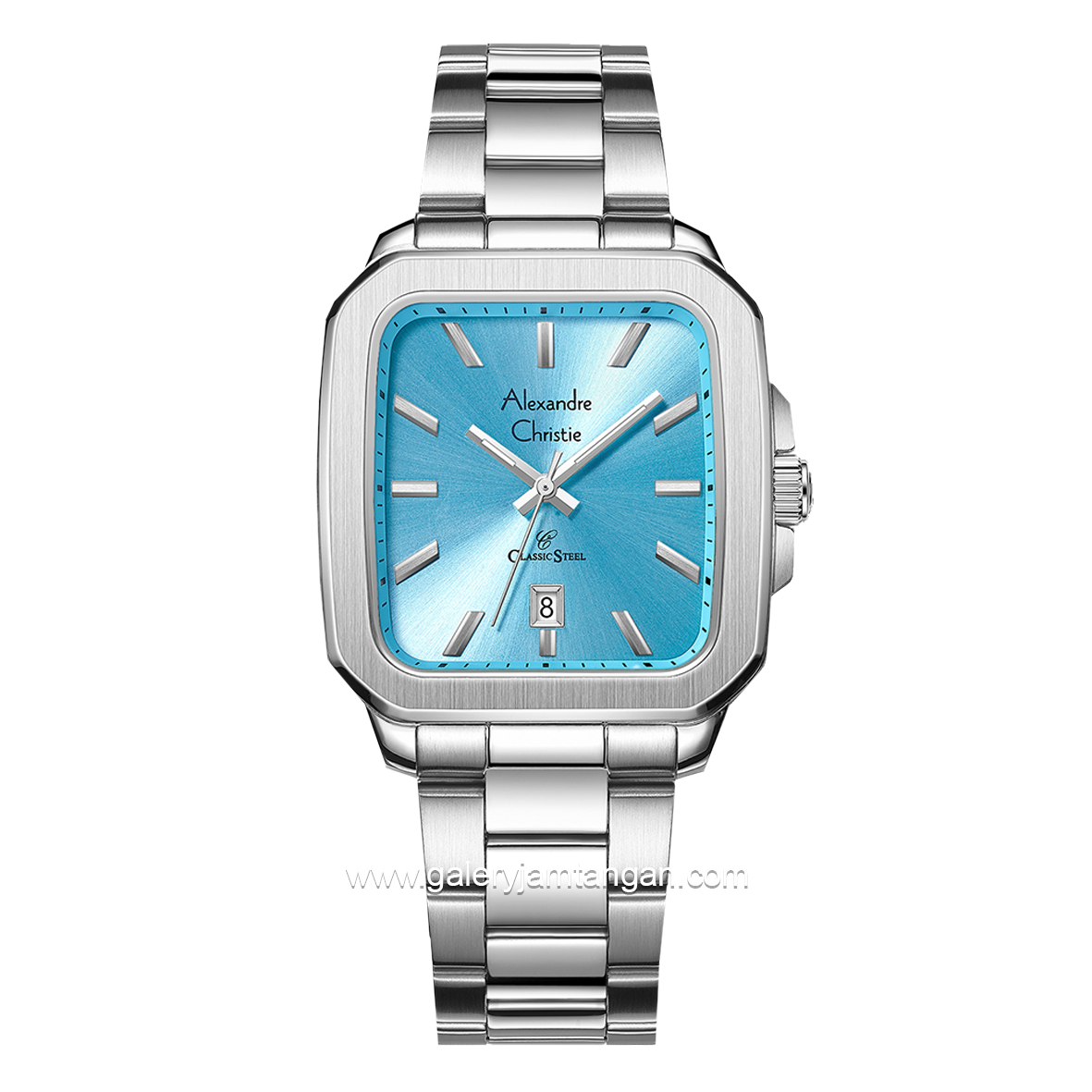 Alexandre Christie AC 8687 MD Macaron Silver Dial Blue Stainless Steel