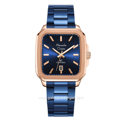 Alexandre Christie AC 8687 MD Blue Rosegold Stainless Steel