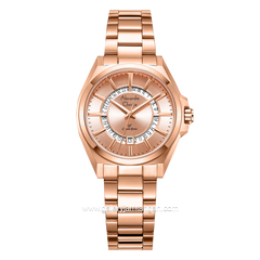 Alexandre Christie AC 8688 LD Rosegold Stainless Steel Strap