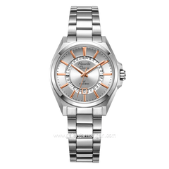 Alexandre Christie AC 8688 LD Silver Stainless Steel Strap