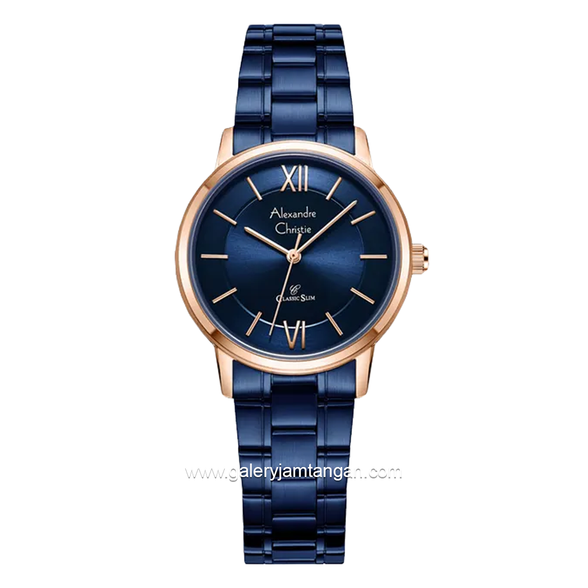 Alexandre Christie AC 8689 LH Blue Rosegold Stainless Steel