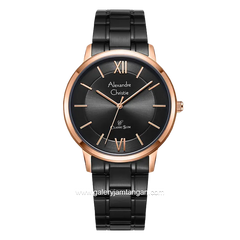 Alexandre Christie AC 8689 MH Black Rosegold Stainless Steel