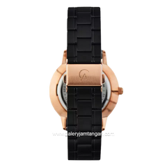 Alexandre Christie AC 8689 MH Black Rosegold Stainless Steel