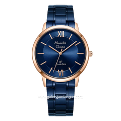 Alexandre Christie AC 8689 MH Blue Rosegold Stainless Steel