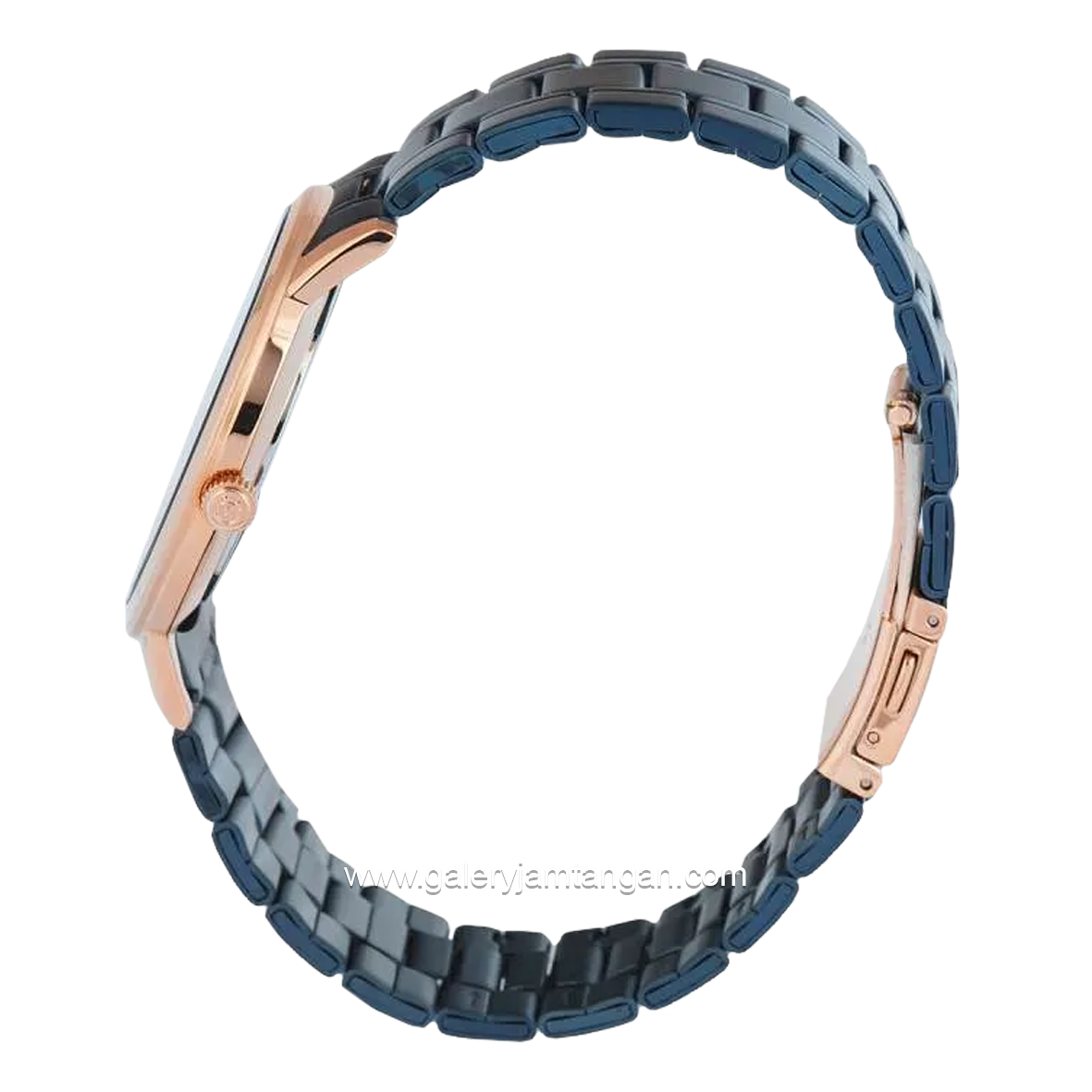 Alexandre Christie AC 8689 LH Blue Rosegold Stainless Steel
