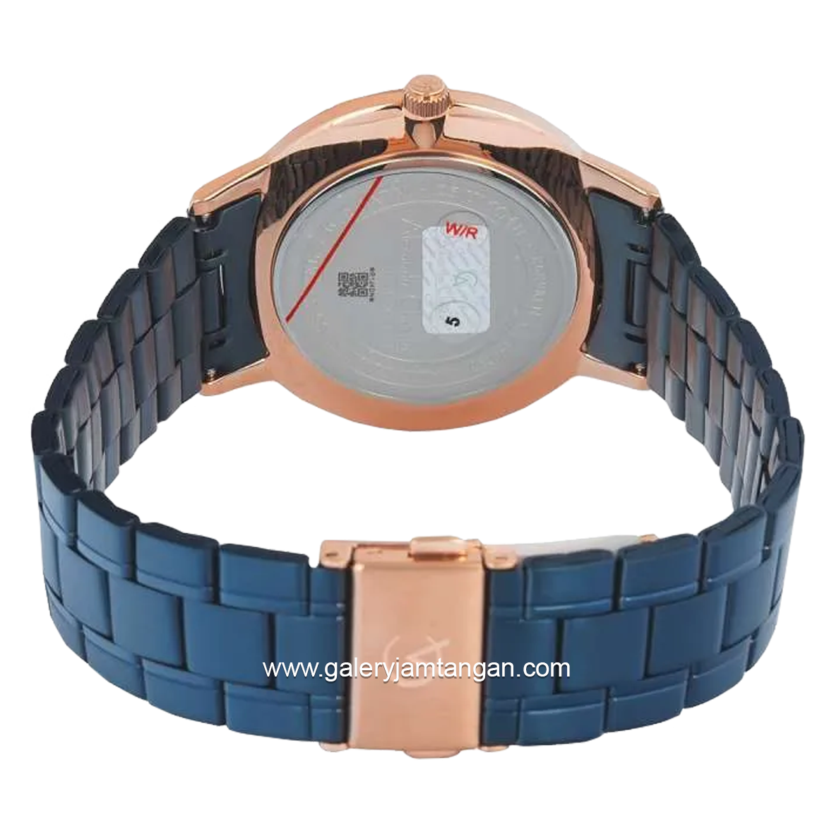 Alexandre Christie AC 8689 LH Blue Rosegold Stainless Steel