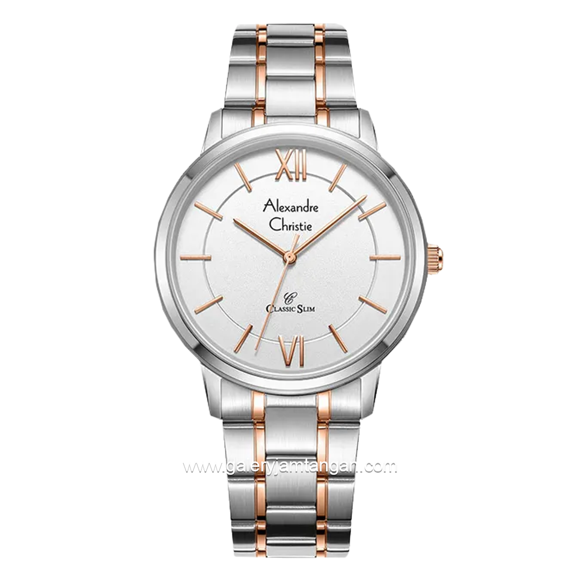 Alexandre Christie AC 8689 MH Combination Silver Gold Stainless Steel
