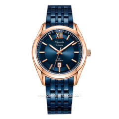 Alexandre Christie AC 8690 MD Blue Rosegold Stainless Steel