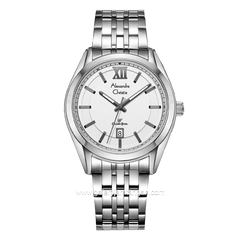 Alexandre Christie AC 8690 MD SIlver Dial White Stainless Steel