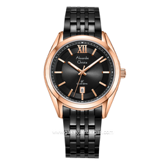 Alexandre Christie AC 8690 MD Black Rosegold Stainless Steel