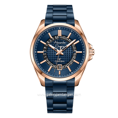 Alexandre Christie AC 8691 MD Blue Rosegold Stainless Steel