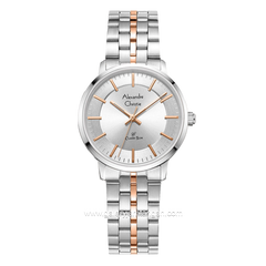Alexandre Christie AC 8692 LH Silver Combinasi Rosegold Stainless Steel
