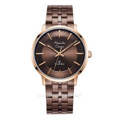 Alexandre Christie AC 8692 MH Brown Rosegold Stainless Steel