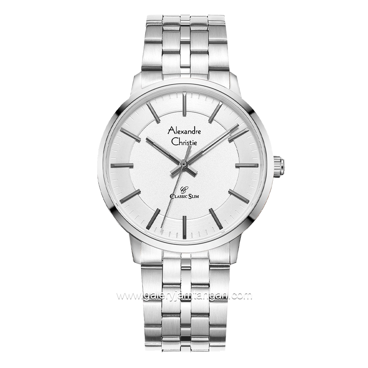 Alexandre Christie AC 8692 MH Silver Dial White Stainless Steel