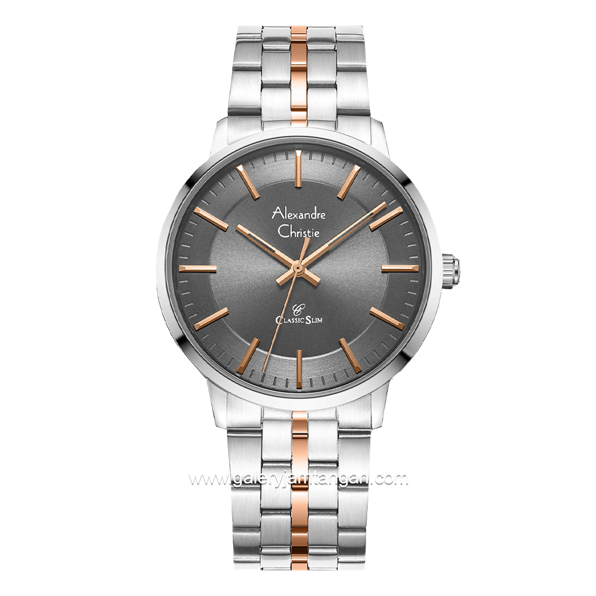 Alexandre Christie AC 8692 MH Silver Combinasi Dial Grey Stainless Steel