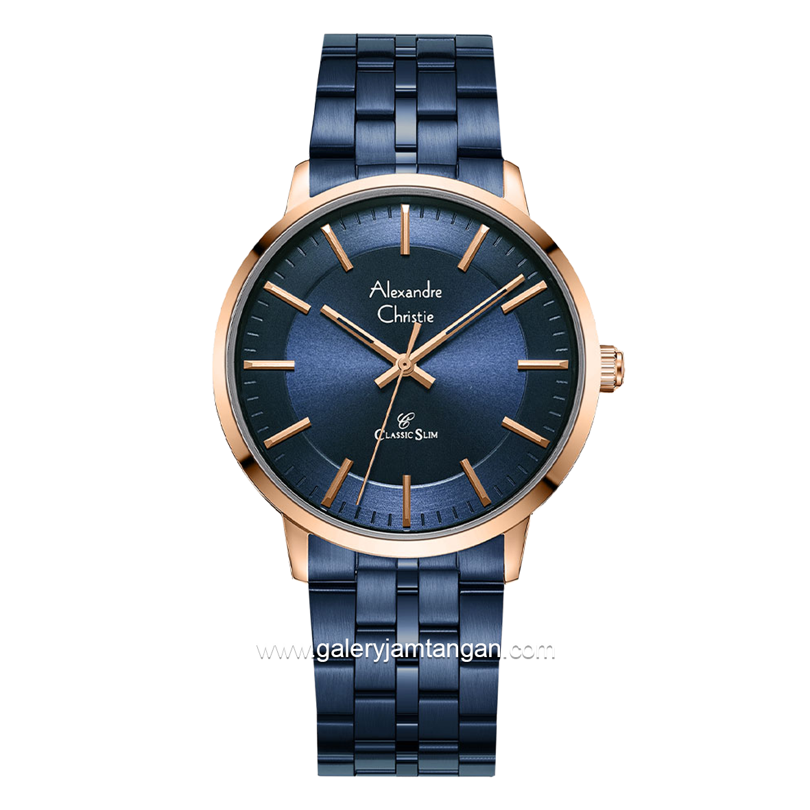 Alexandre Christie AC 8692 MH Blue Rosegold Stainless Steel