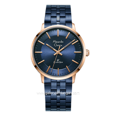 Alexandre Christie AC 8692 MH Blue Rosegold Stainless Steel