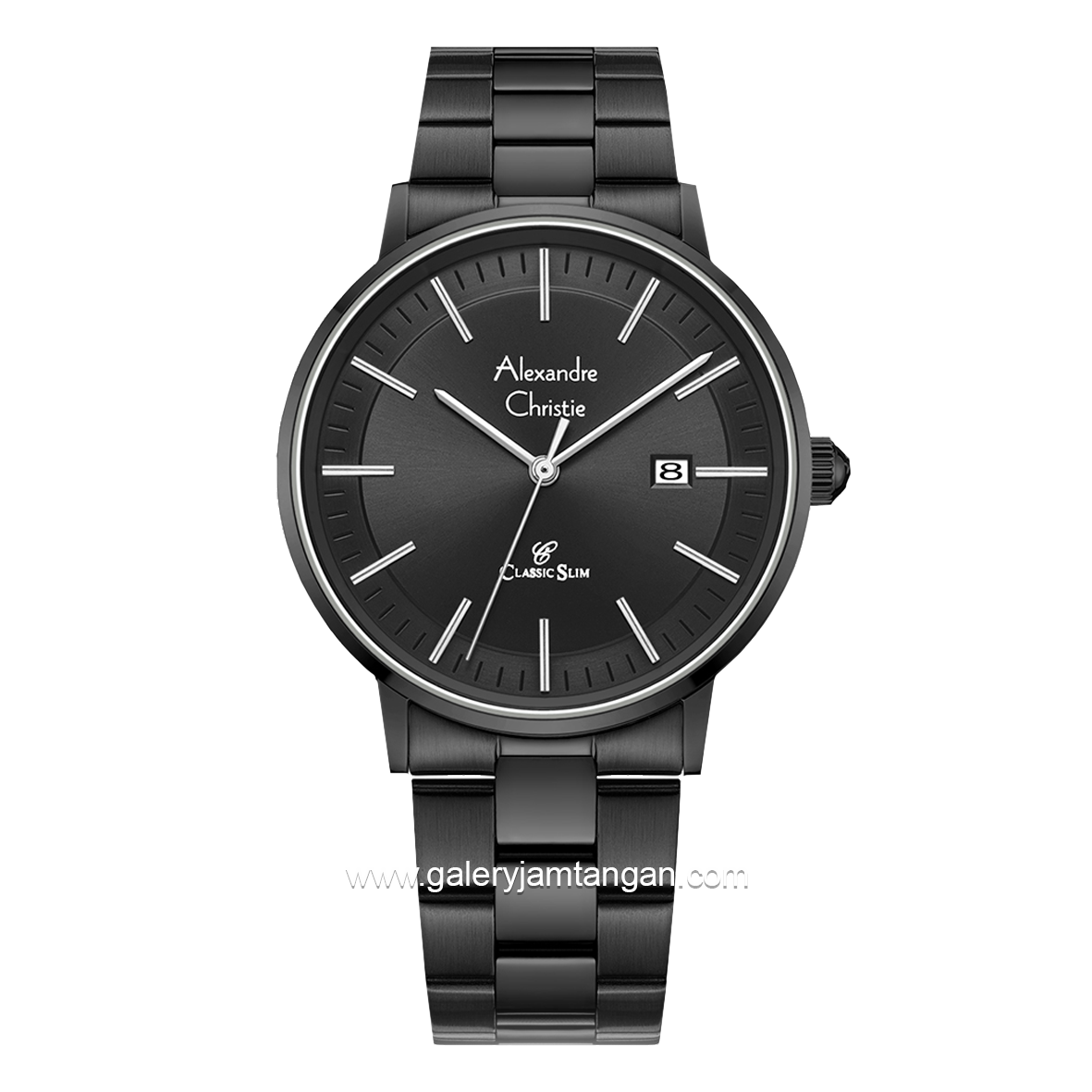 Alexandre Christie AC 8694 MD Full Black Stainless Steel
