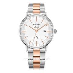 Alexandre Christie AC 8694 MD Silver Combinasi Rosegold Stainless Steel