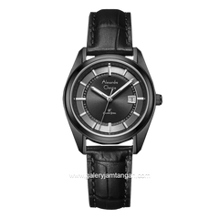 Alexandre Christie AC 8695 LD Full Black Leather Strap