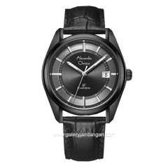 Alexandre Christie AC 8695 MD Full Black Leather Strap