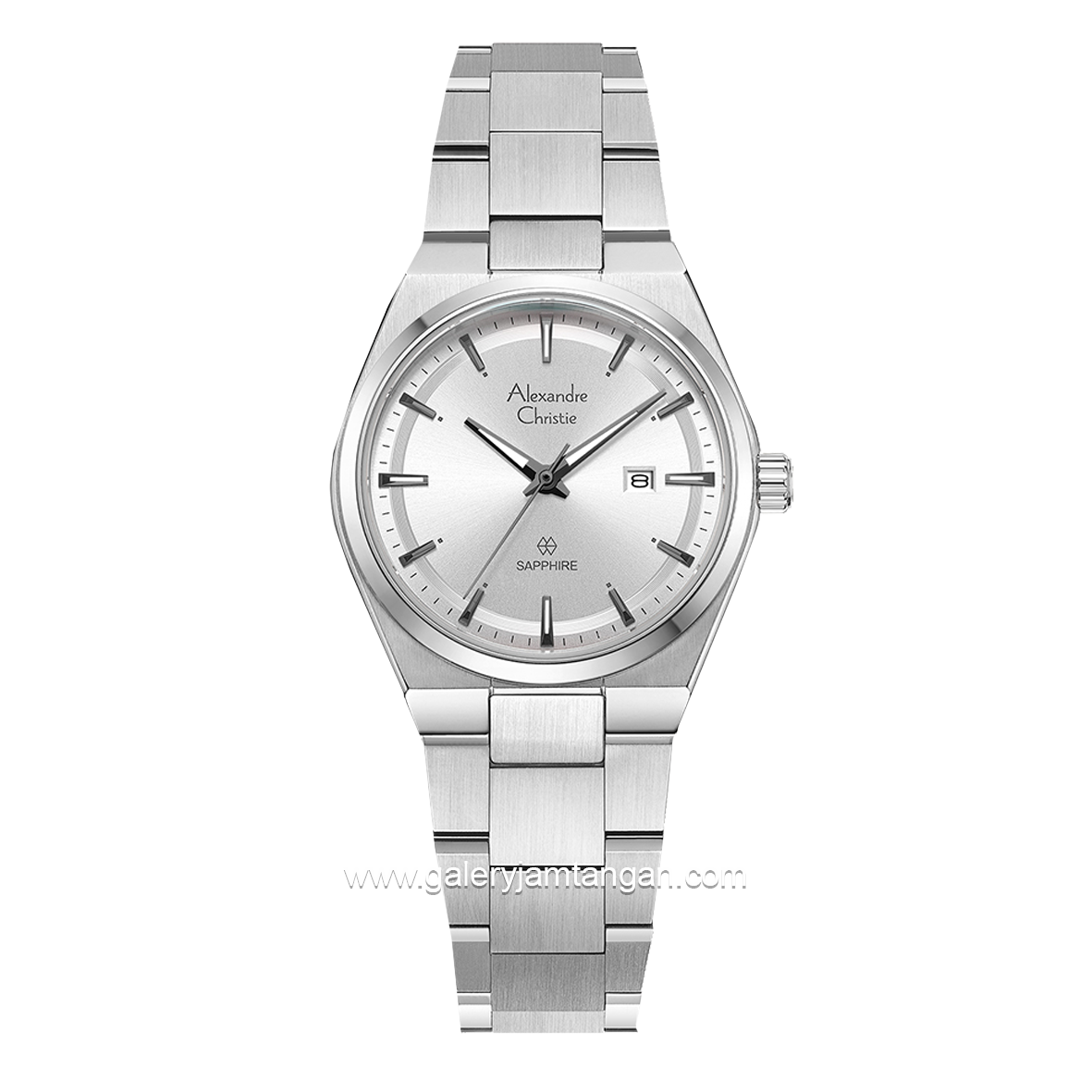 Alexandre Christie AC 8697 LD Silver Shappire Stainless Steel