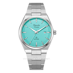 Alexandre Christie AC 8697 MD Silver Dial Blue Shappire Stainless Steel
