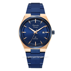 Alexandre Christie AC 8697 MD Blue Rosegold Shappire Stainless Steel