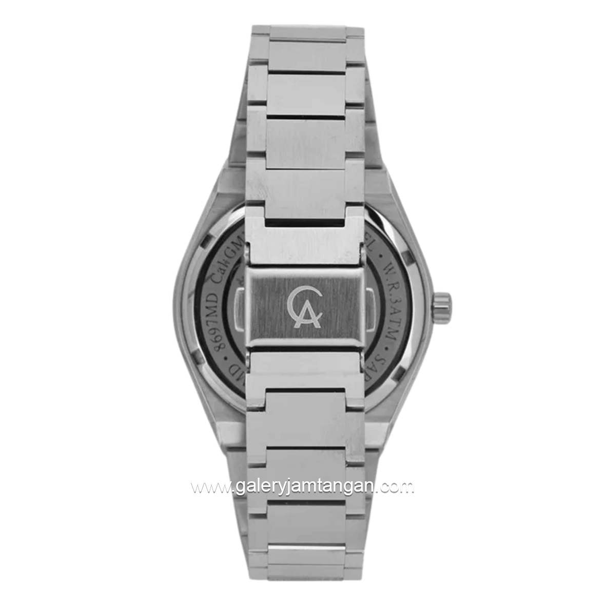 Alexandre Christie AC 8697 MD BSSBU Silver Dial Navy Shappire Stainless Steel