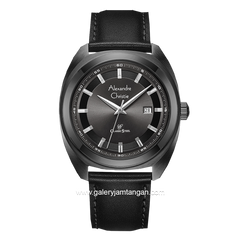 Alexandre Christie AC 8702 MD Full Black Leather Strap