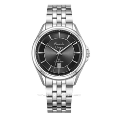 Alexandre Christie AC 8703 MD Silver Dial Black Stainless Steel