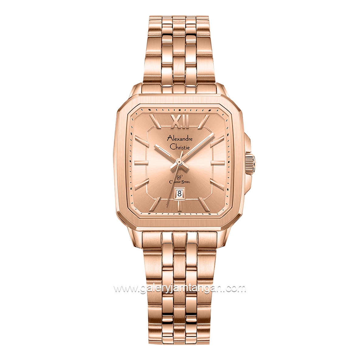 Alexandre Christie AC 8704 LD Full Rosegold Stainless Steel