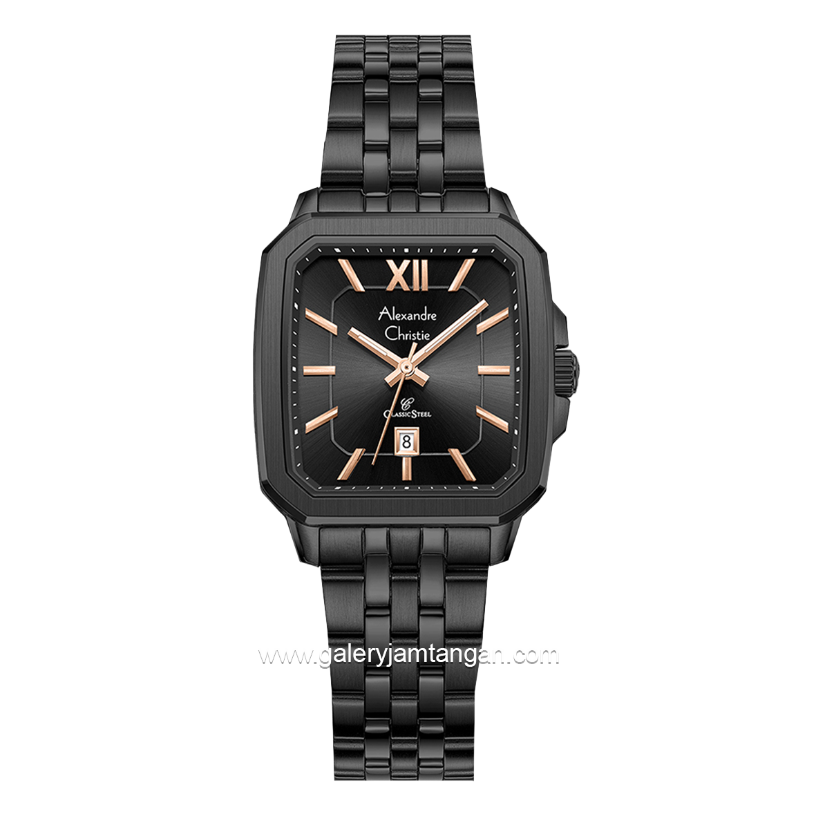 Alexandre Christie AC 8704 LD Black Stainless Steel
