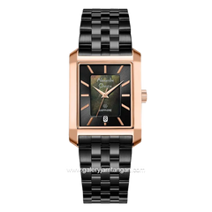 Alexandre Christie AC 8706 MD Black Rosegold Stainless Steel