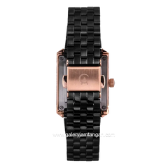 Alexandre Christie AC 8706 MD Black Rosegold Stainless Steel
