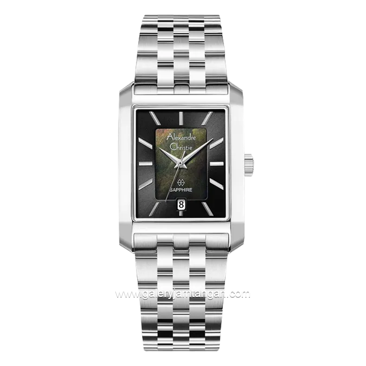 Alexandre Christie AC 8706 MD Silver Dial Black Stainless Steel