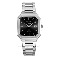 Alexandre Christie AC 8711 MD Silver Dial Black Stainless Steel