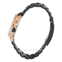 Alexandre Christie Collection AC 9205 BF Black Rosegold Dial Black Stainless Steel Strap