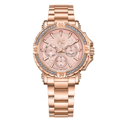 Alexandre Christie Collection AC 9205 BF Rosegold Dial Pink Stainless Steel Strap