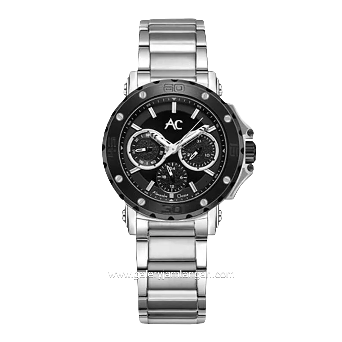 Alexandre Christie Collection AC 9205 BF Silver Dial Black Stainless