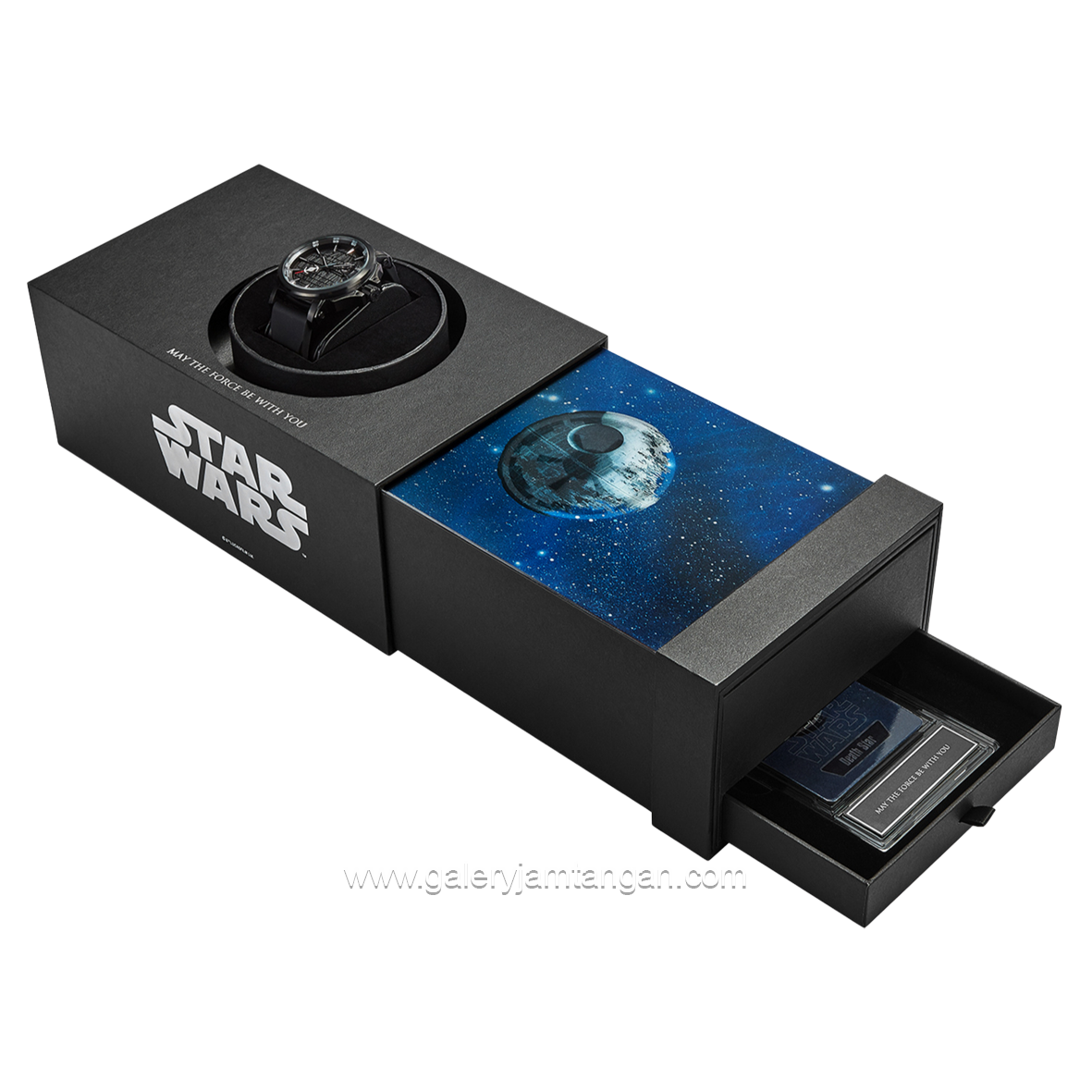 Alexandre Christie AC 9205 MA Star Wars Death Star Limited Edition Automatic Black Rubber Strap