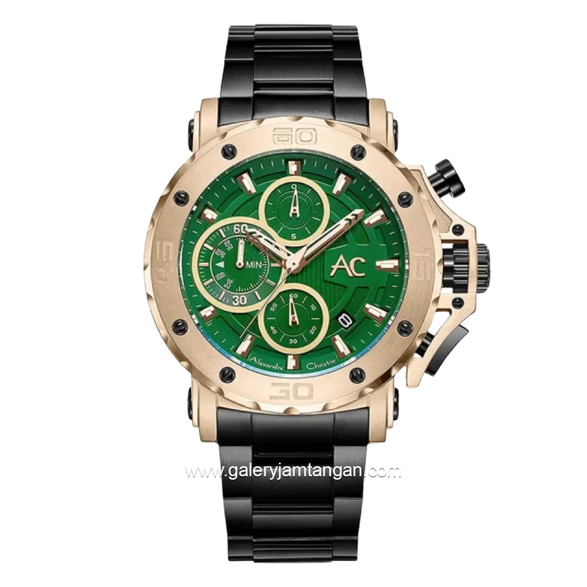 Alexandre Christie AC 9205 MCBCAGN Black Chronograph Collection Stainless Steel