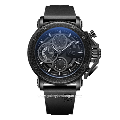 Alexandre Christie AC 9205 MC Carbon Black Rubber Strap