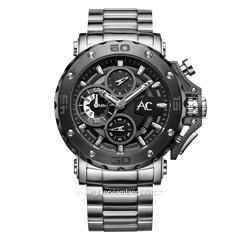 Alexandre Christie AC 9205 MC Silver Chronograph Collection Stainless Steel