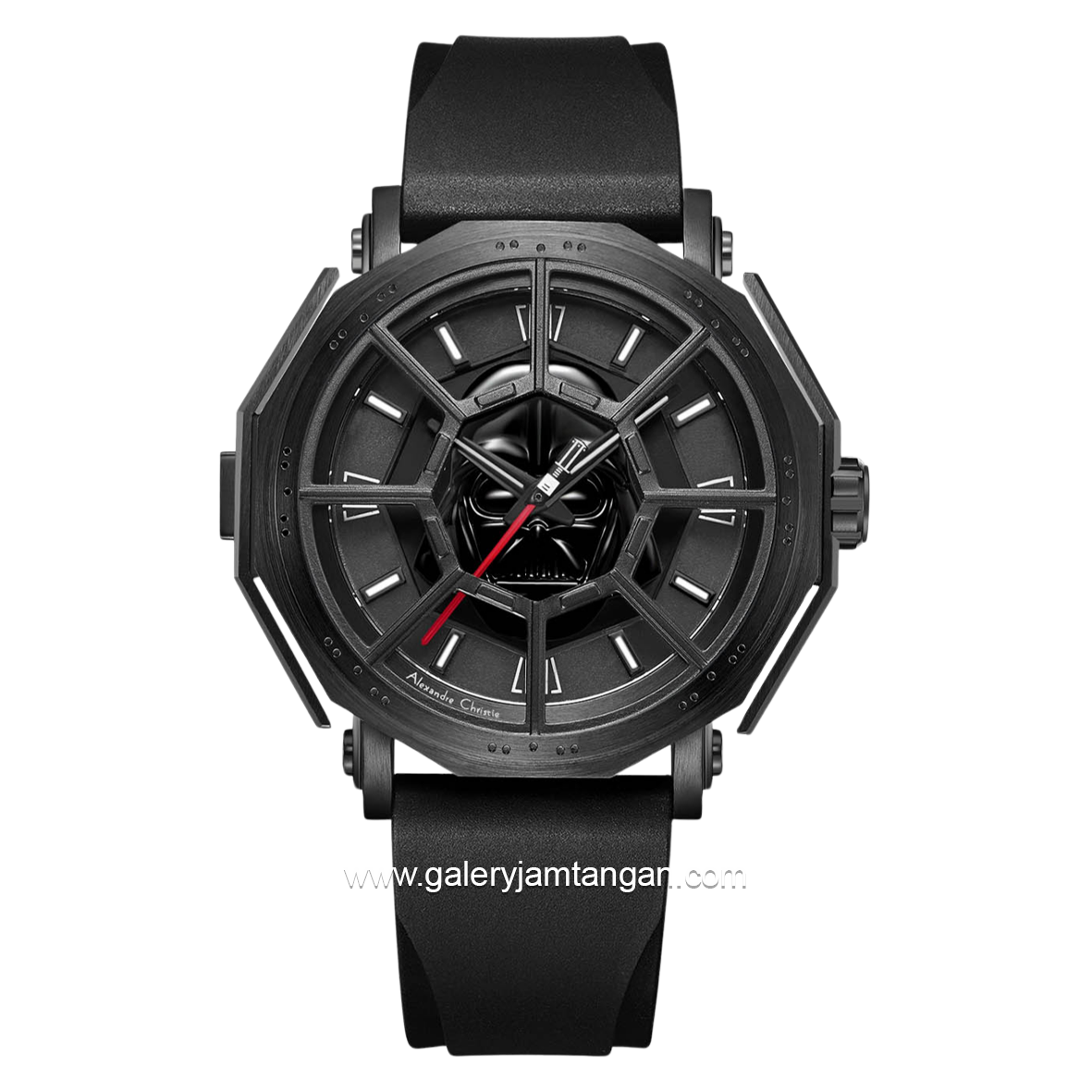 Alexandre Christie AC 9205 MH Star Wars Darth Vader Limited Edition Black Rubber Strap