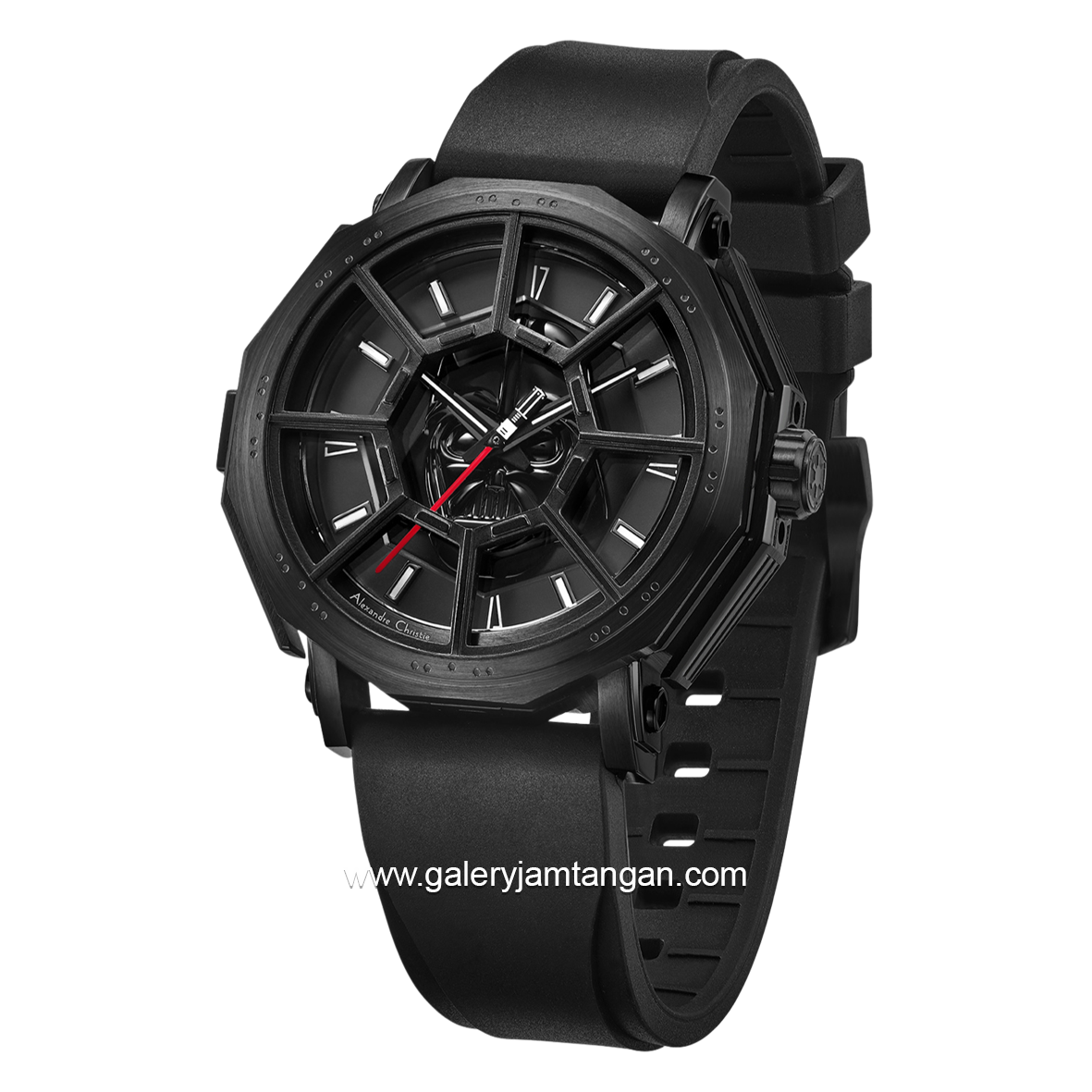Alexandre Christie AC 9205 MH Star Wars Darth Vader Limited Edition Black Rubber Strap